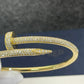 18kt yellow gold Juste un clou nail bracelet pave diamonds