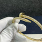 18kt yellow gold Juste un clou nail bracelet pave diamonds