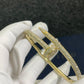 18kt yellow gold Juste un clou nail bracelet pave diamonds